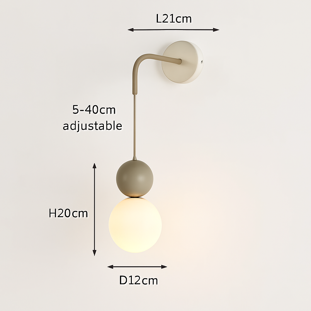 suspension danoise led boule lumineuse pour décoration intérieure