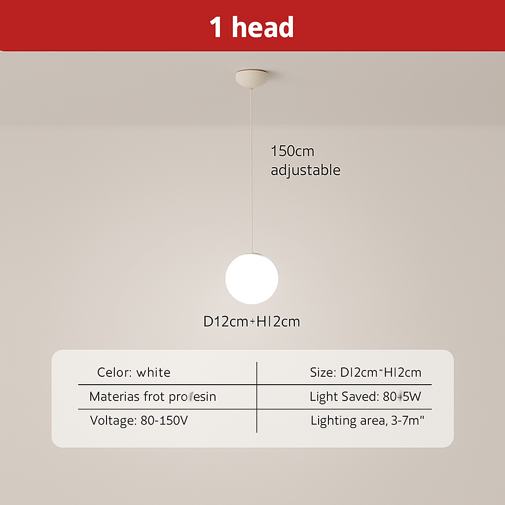 suspension danoise led boule lumineuse pour décoration intérieure