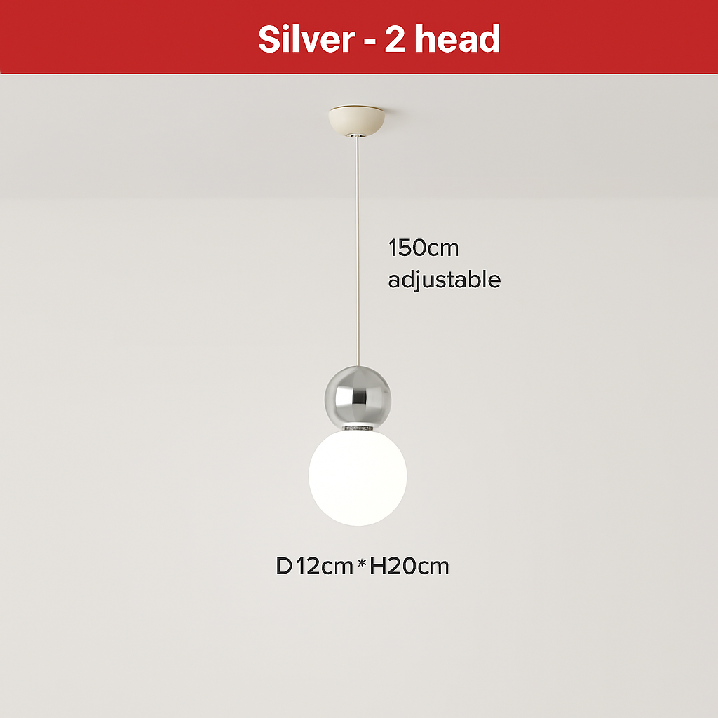 suspension danoise led boule lumineuse pour décoration intérieure