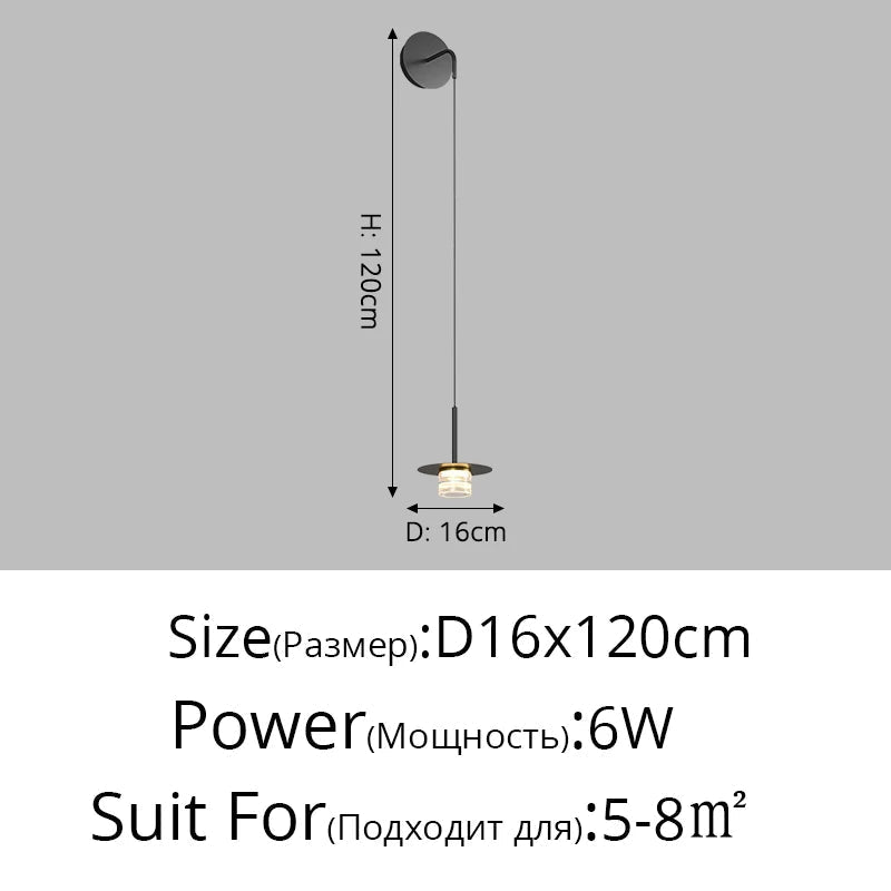 suspension de chevet luxe minimaliste petit lustre moderne