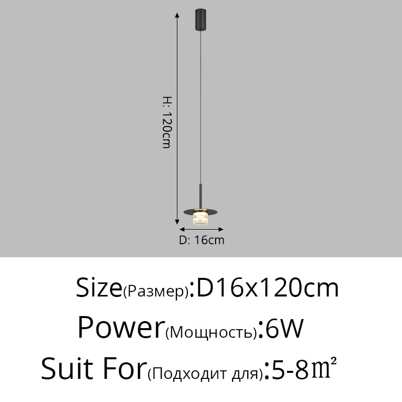 suspension de chevet luxe minimaliste petit lustre moderne