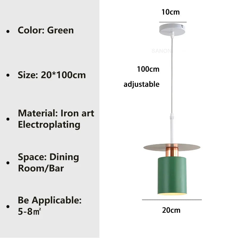 Suspension de chevet moderne E27 pour salon salle à manger chambre hôtel décoration de la maison luminaire