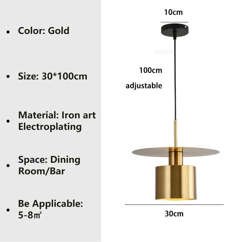 Suspension de chevet moderne E27 pour salon salle à manger chambre hôtel décoration de la maison luminaire