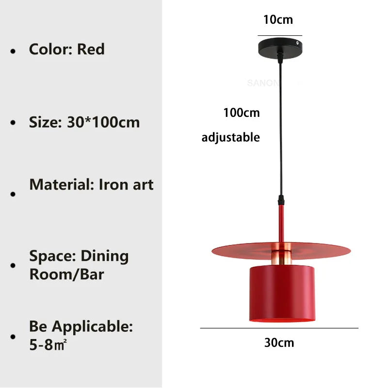 Suspension de chevet moderne E27 pour salon salle à manger chambre hôtel décoration de la maison luminaire
