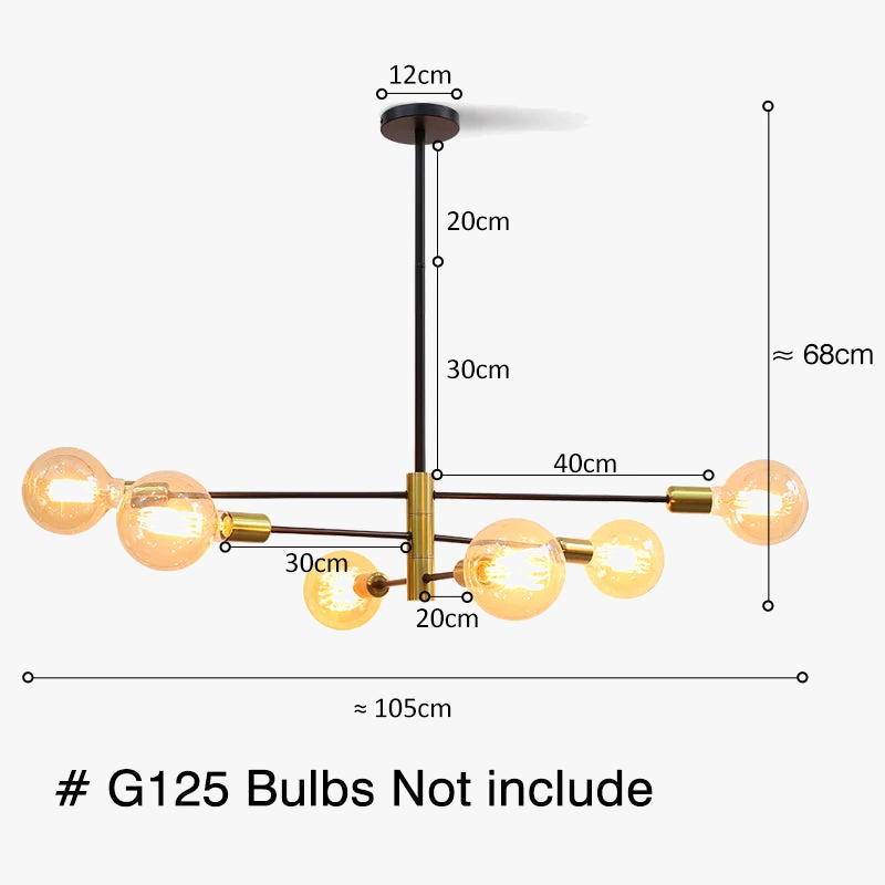 Suspension de lustre moderne nordique pour plafond décor à la maison salon chambre suspension luminaires d'intérieur E27 G95 G125 ampoule de lait