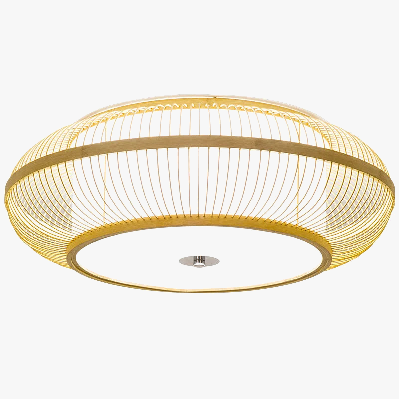 Plafonnier de Style chinois plafonnier en bois grande taille salon chambre lumière Foyer luminaires de cuisine lumières 45/50/60 cm
