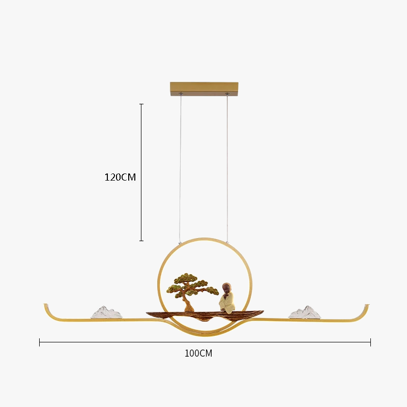 suspension de style chinois pour ambiance zen et moderne