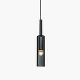 Suspension design à LED cylindrique en verre cristal Fly