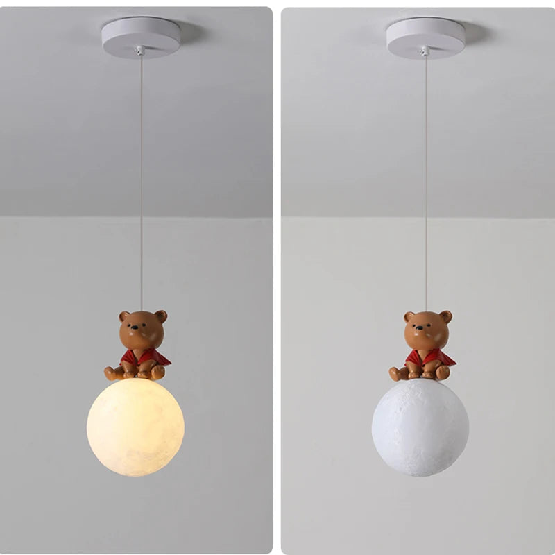 suspension design animal pour enfants cheval ours lapin baleine