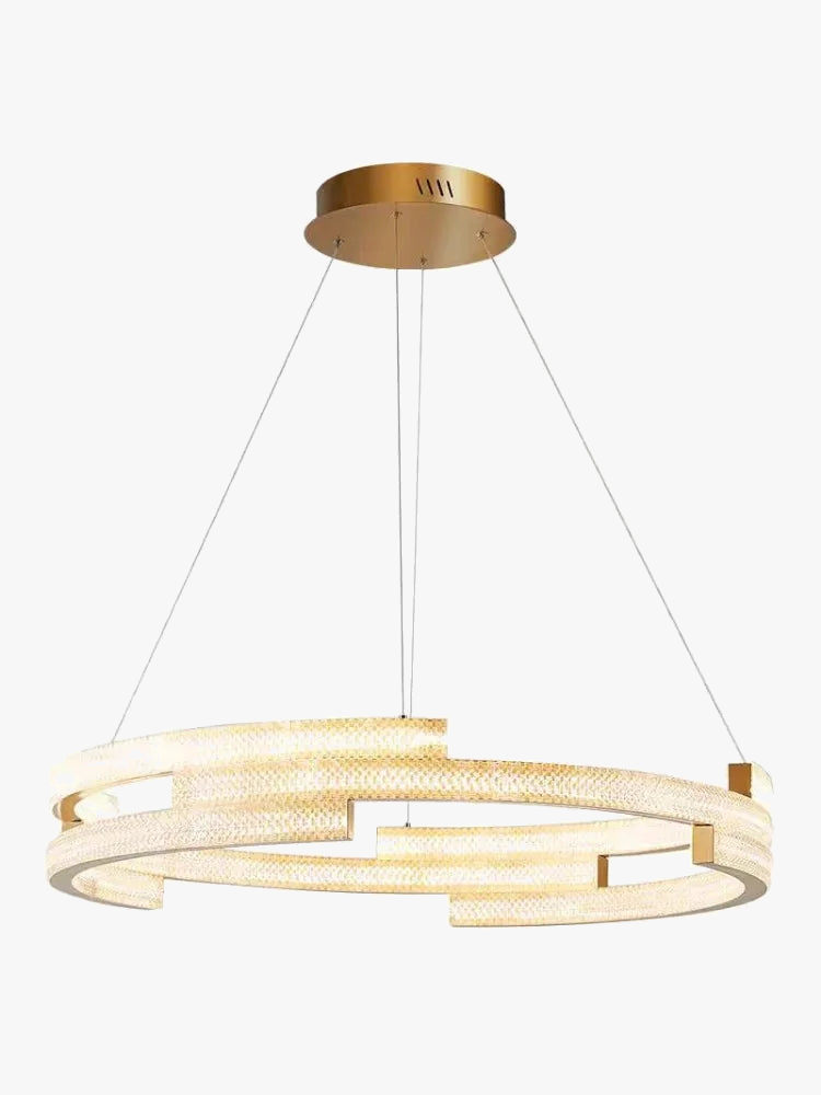suspension design circulaire élégante pour intérieur moderne