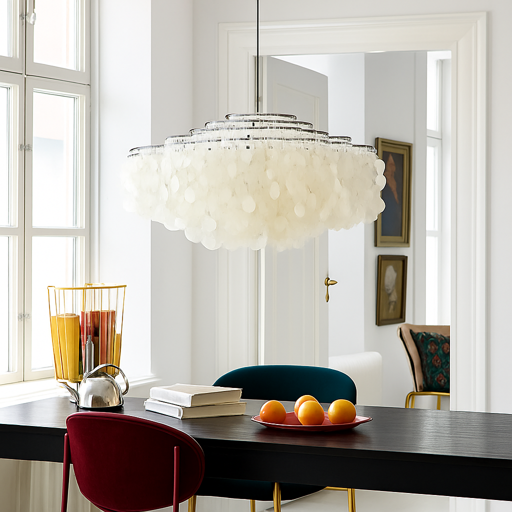 suspension design coquille italienne pour restaurant et intérieur
