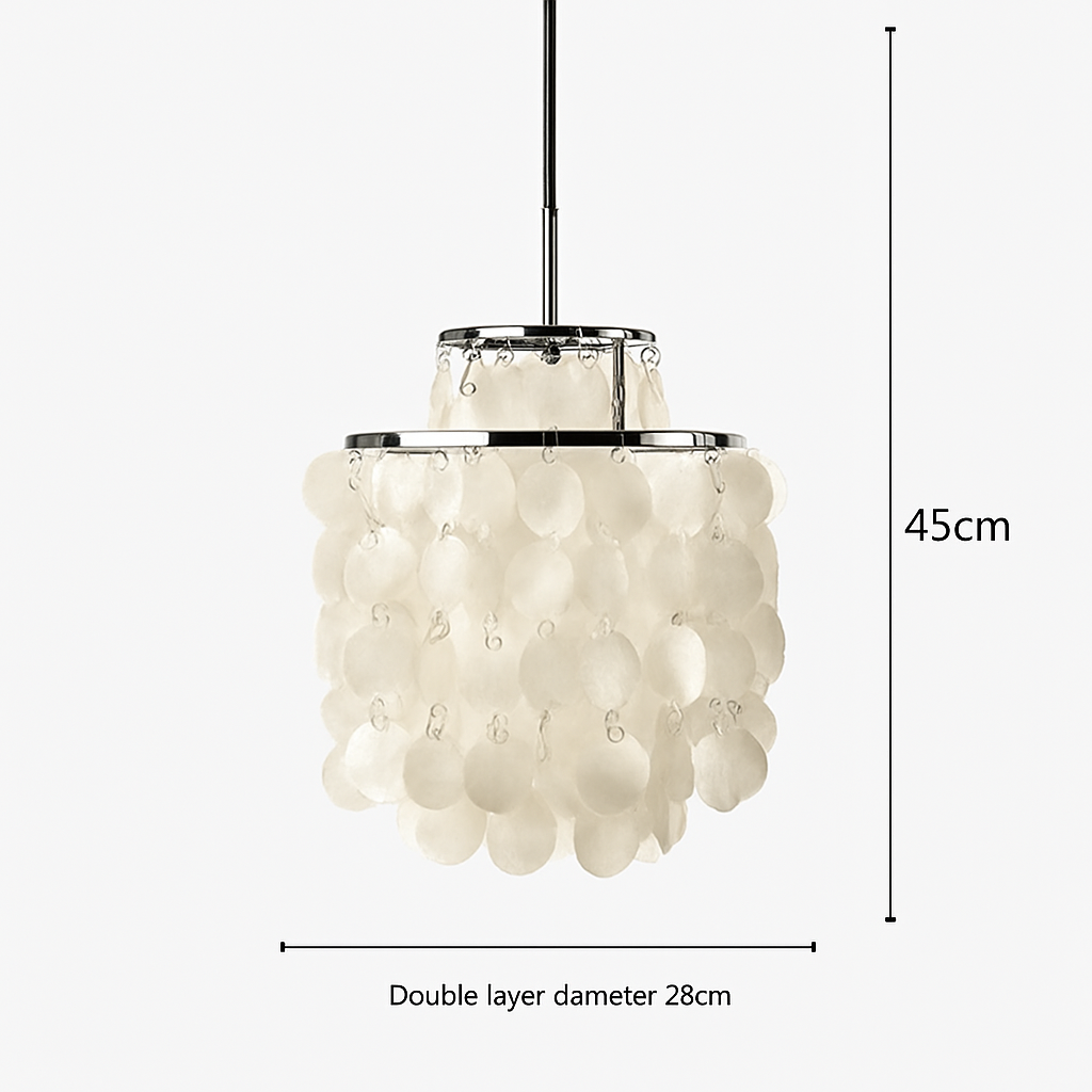 suspension design coquille italienne pour restaurant et intérieur