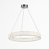 Suspension design dorée LED avec anneau en verre Luxury