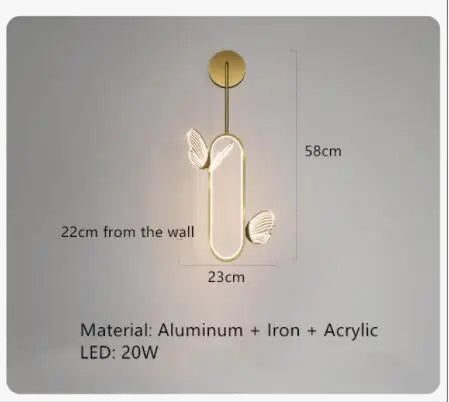 suspension design en acrylique pour décoration moderne de luxe