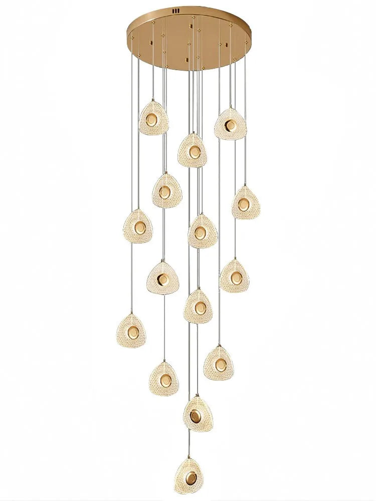 suspension design en acrylique pour intérieur moderne et loft