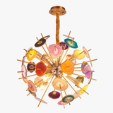 suspension design en agate de fer pour intérieur élégant