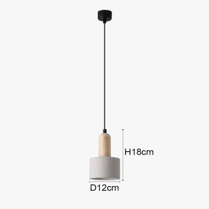 suspension design en ciment pour intérieur moderne et décoratif