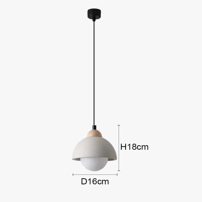 suspension design en ciment pour intérieur moderne et décoratif