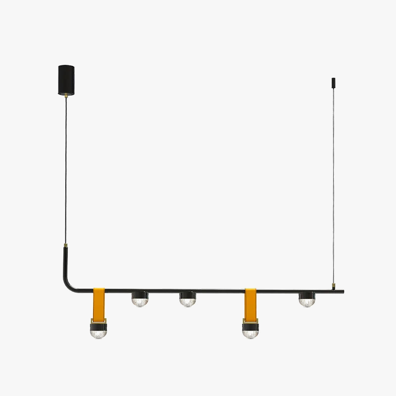 suspension design en cuir pour intérieur lumineux et élégant