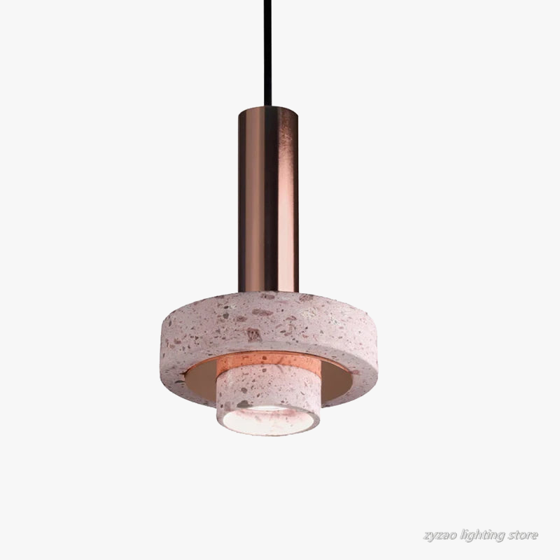 suspension design en pierre pour intérieur créatif et élégant