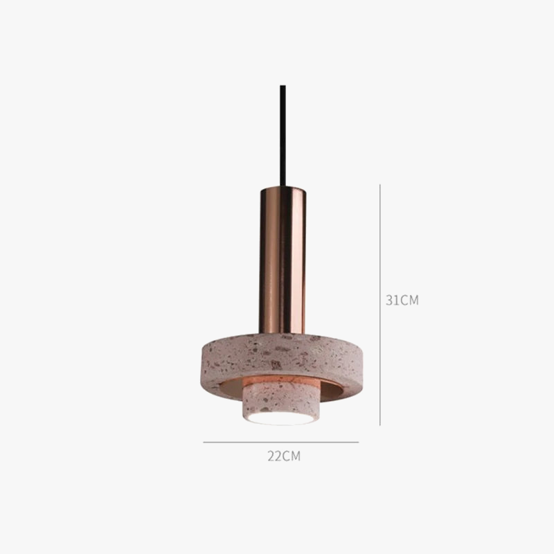 suspension design en pierre pour intérieur créatif et élégant