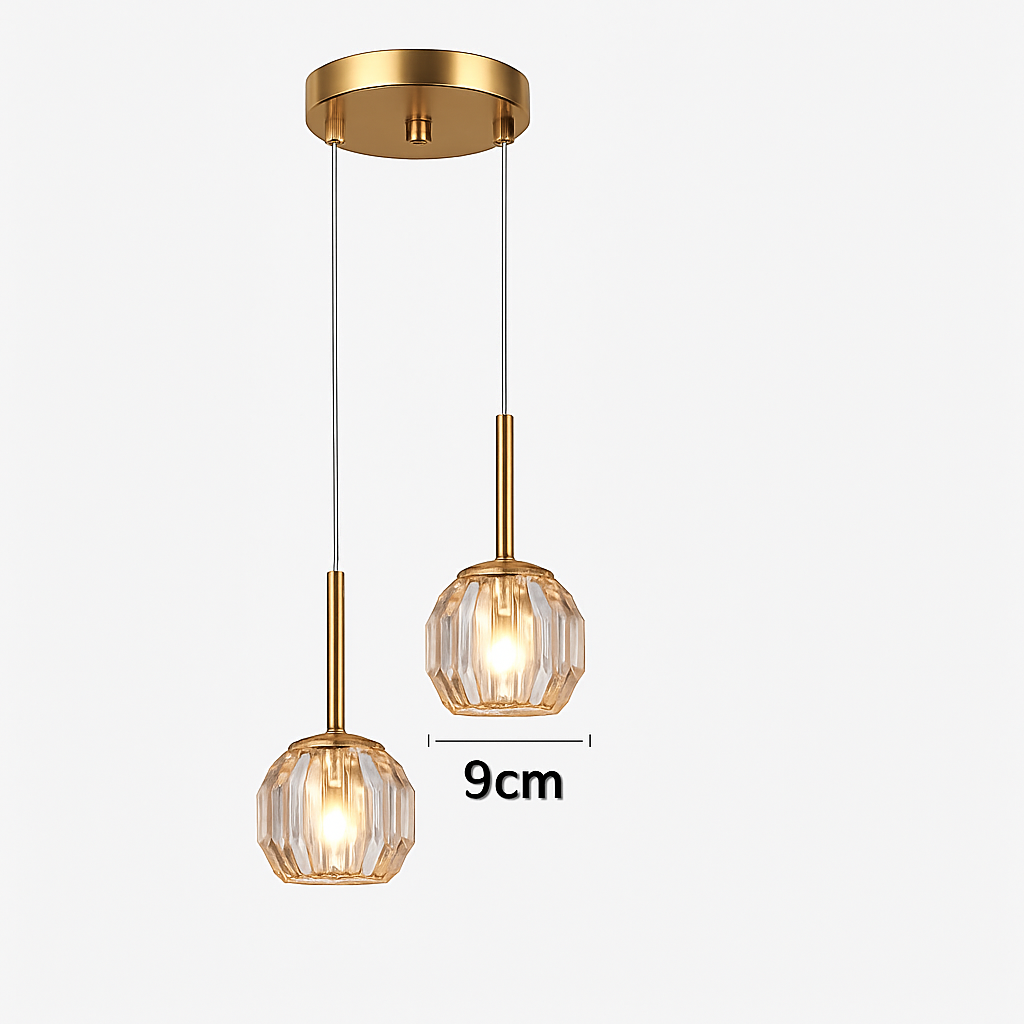 Suspension design en verre intérieur LED moderne nordique Simple éclairage