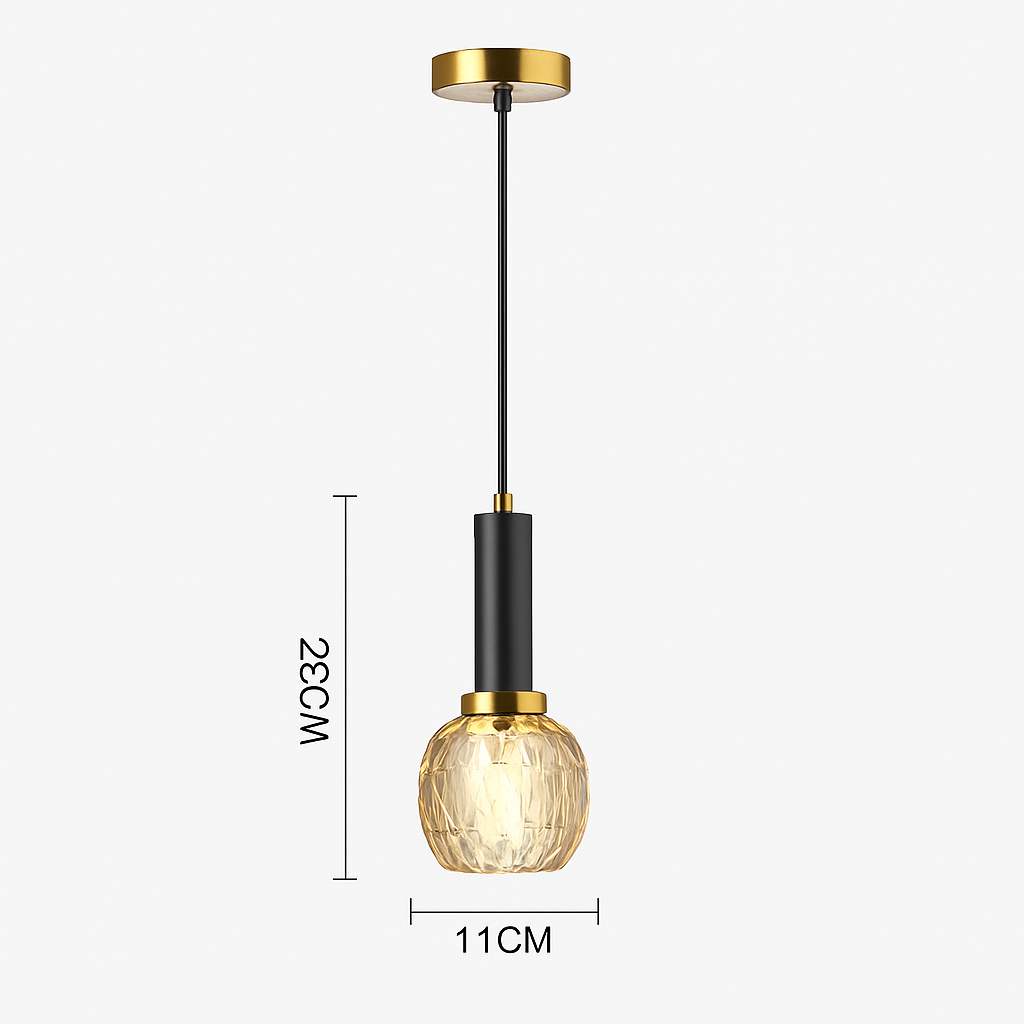 Suspension design en verre intérieur LED moderne nordique Simple éclairage