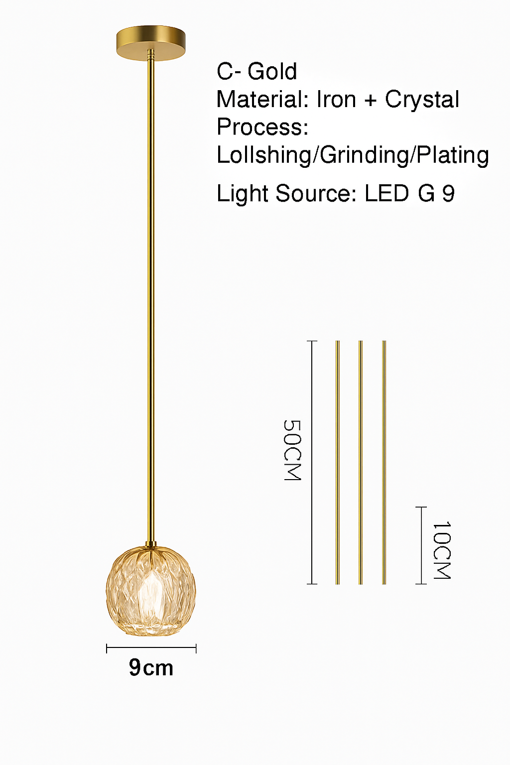 Suspension design en verre intérieur LED moderne nordique Simple éclairage