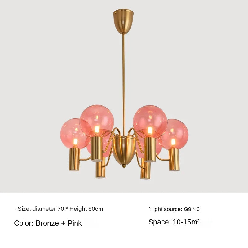 suspension design en verre pour décoration intérieure moderne