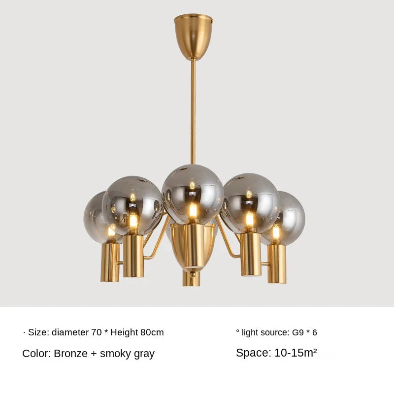 suspension design en verre pour décoration intérieure moderne
