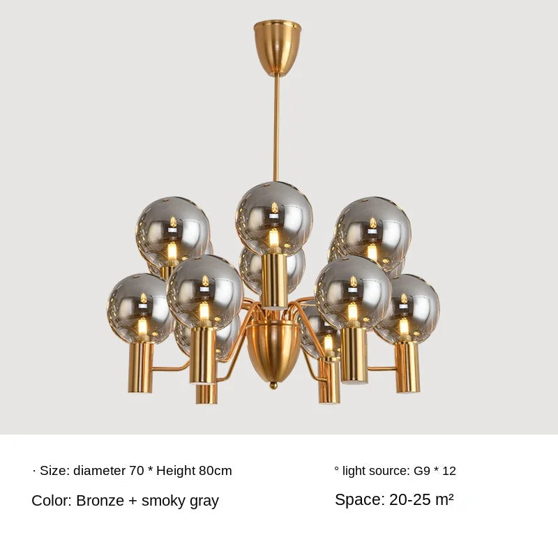suspension design en verre pour intérieur moderne et luxueux