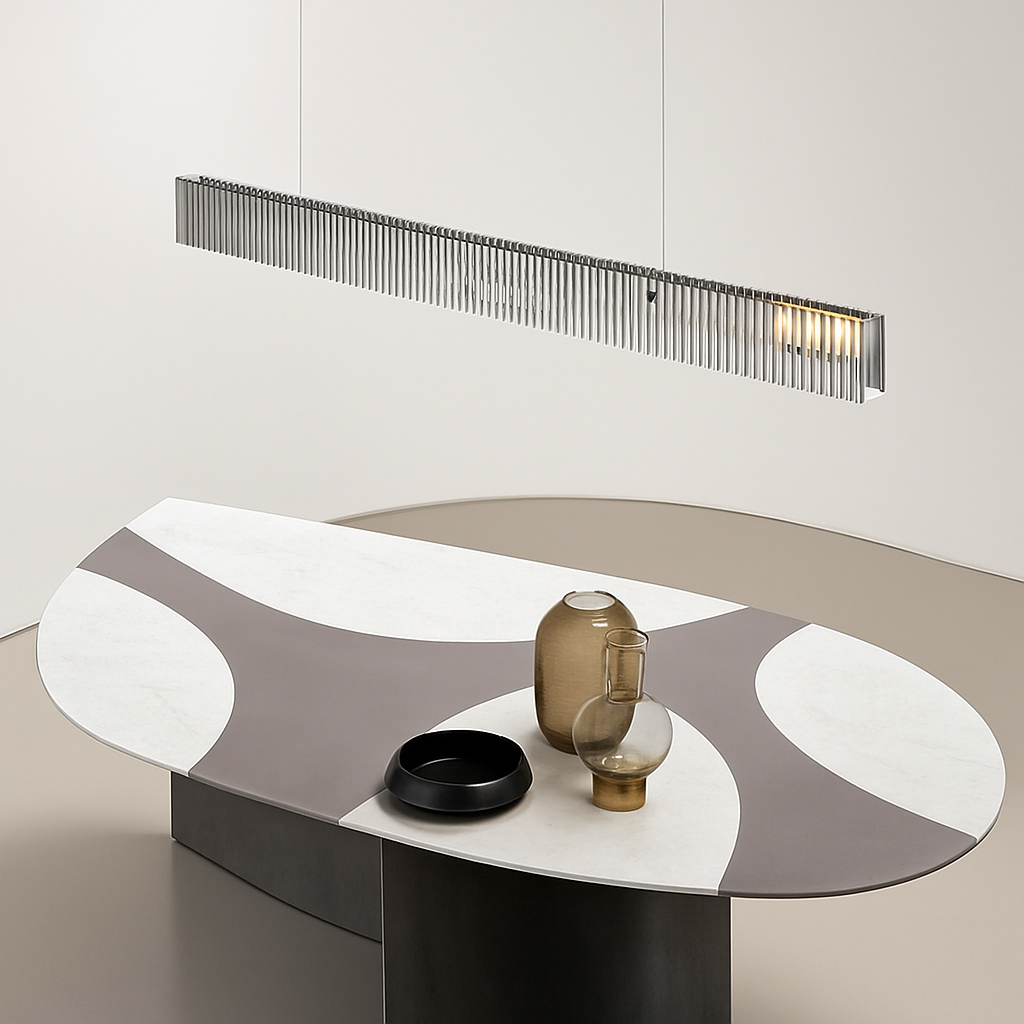 Suspension Design Haut de Gamme Minimaliste en verre