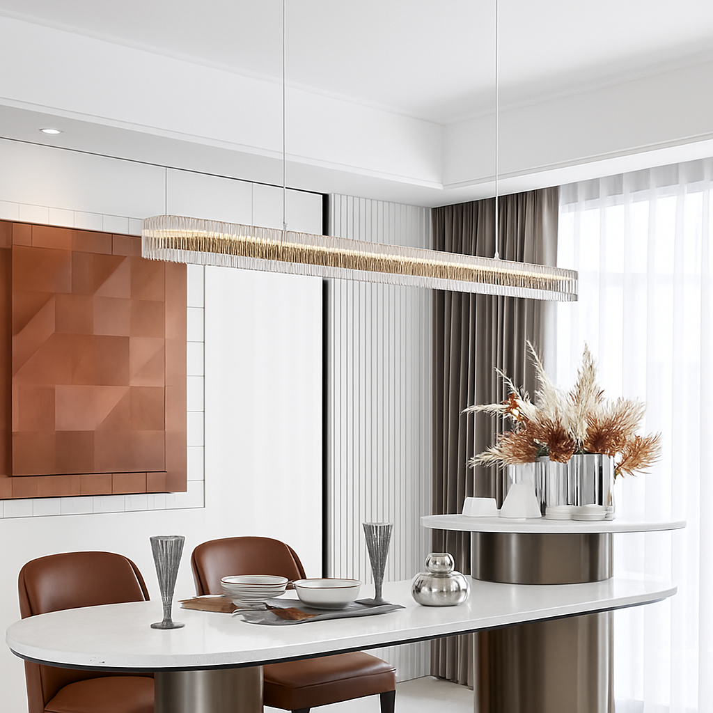 Suspension Design Haut de Gamme Minimaliste en verre