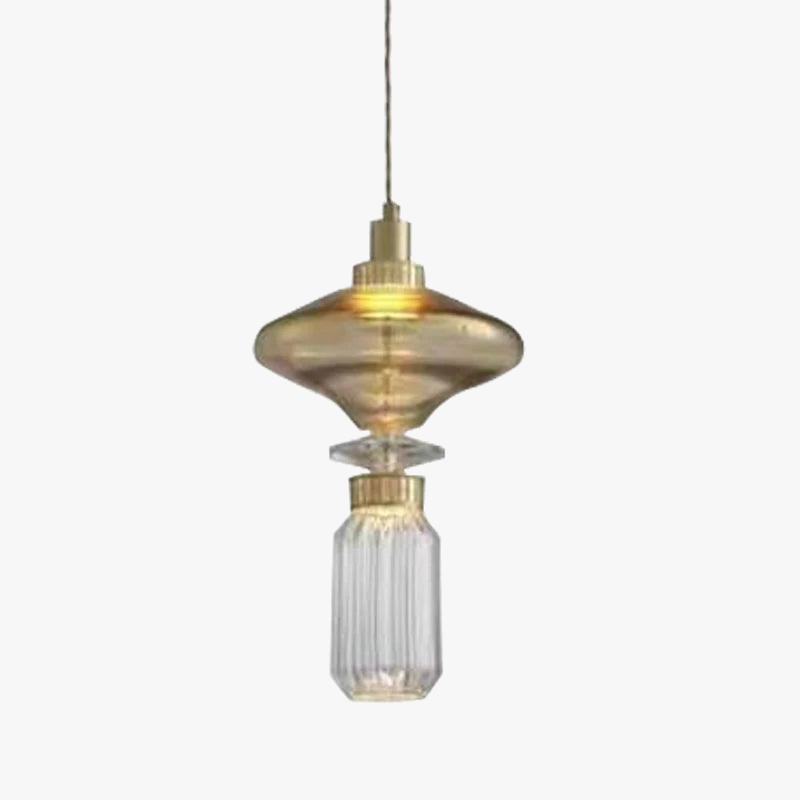 suspension design italienne en verre pour intérieur élégant