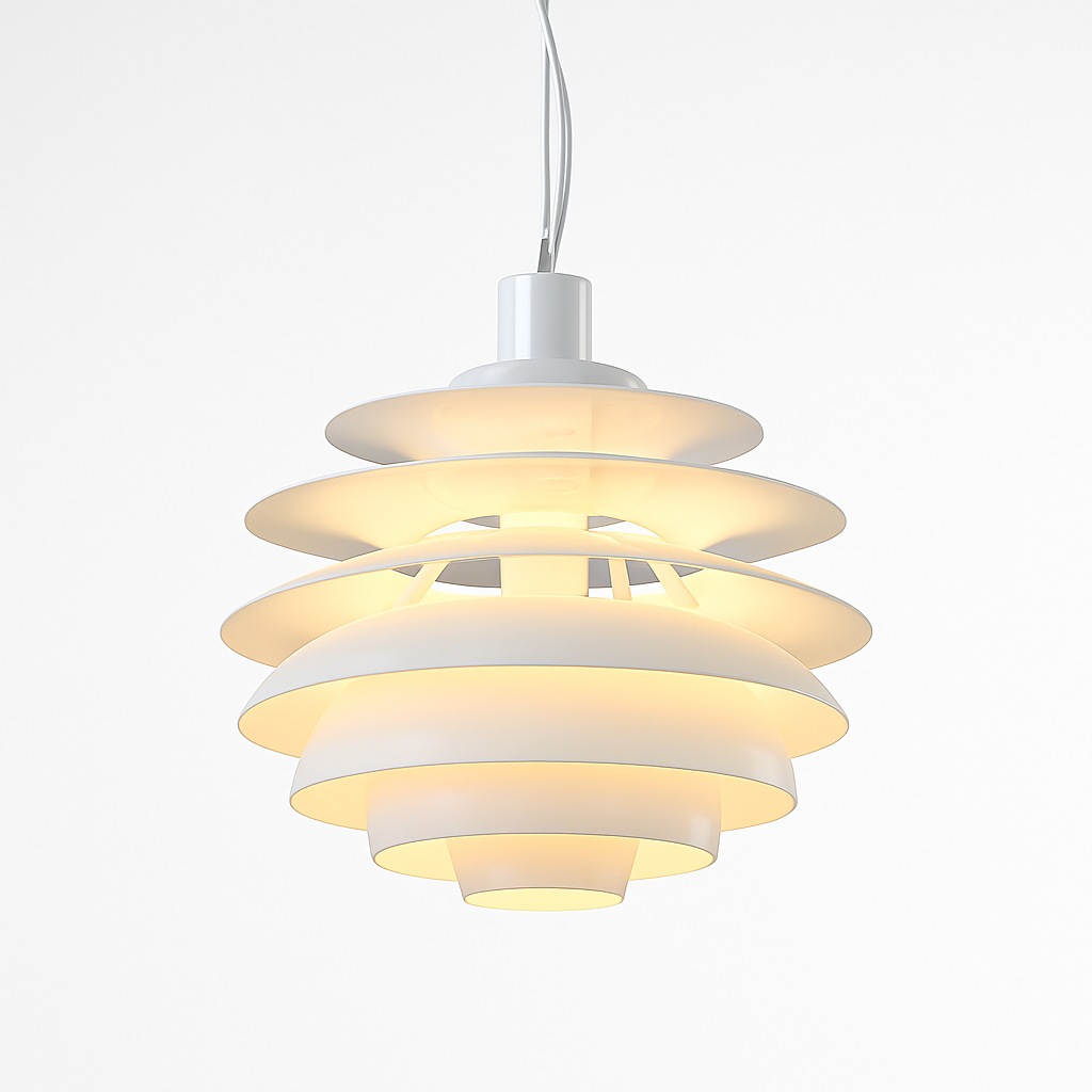 Suspension design LED abat-jour métal de plusieurs formes