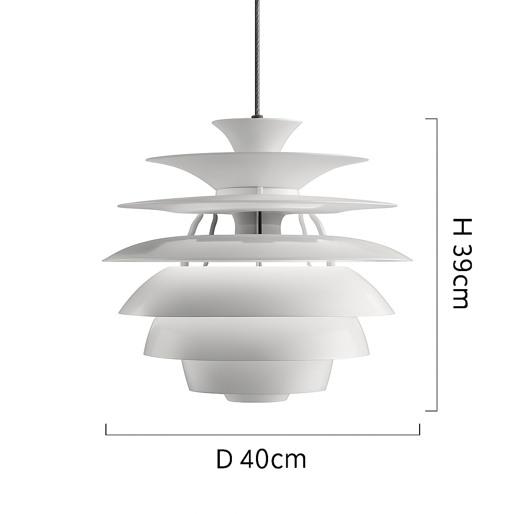 Suspension design LED abat-jour métal de plusieurs formes