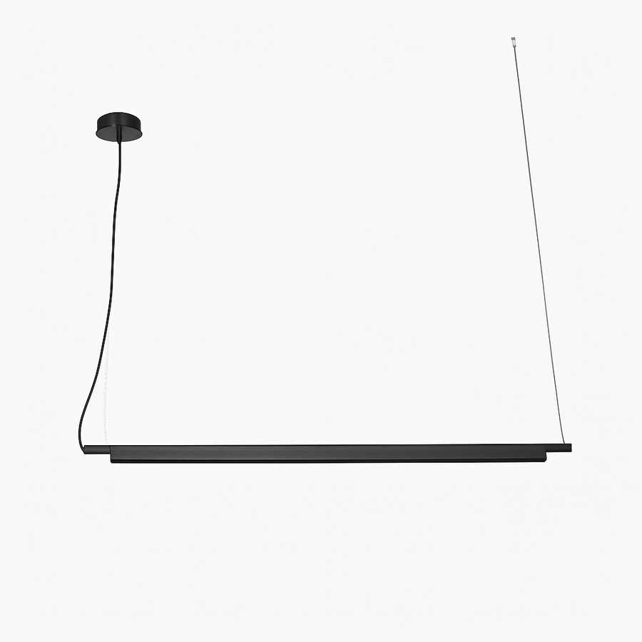 Suspension design à LED allongée en métal Loft