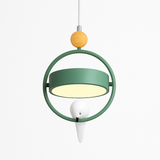 Suspension design LED avec petit oiseau suspendu Bessie