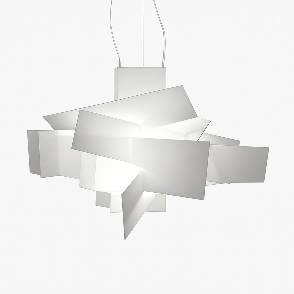 Suspension design LED avec plusieurs plaques colorées Italian Lofty