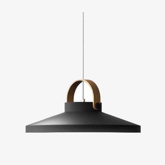 Suspension design LED en bois et métal Moderna