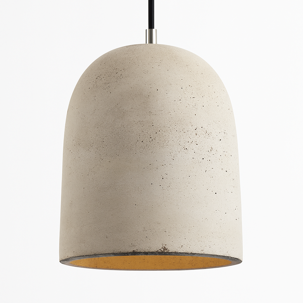 Suspension design LED en ciment (plusieurs formes)