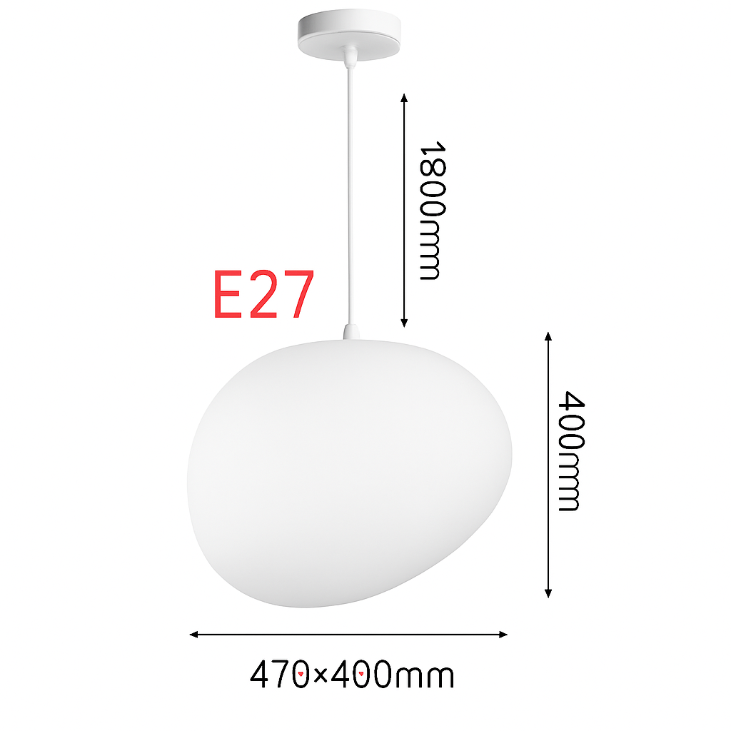 Suspension design LED en forme de bulle blanche Italian Design