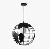 Suspension design LED en forme de globe industriel style Terra