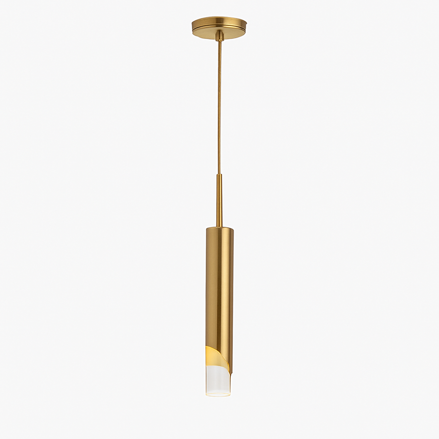 Suspension design à LED en métal style cylindre Loft