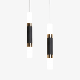 Suspension design LED en tube cylindrique métal Bar
