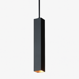 Suspension design LED rectangulaire (noir ou blanc)