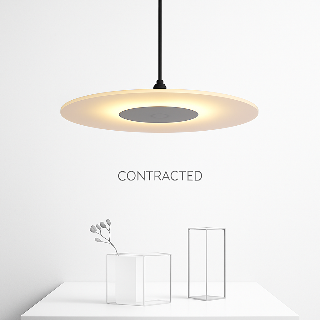 Suspension design minimaliste créative ronde