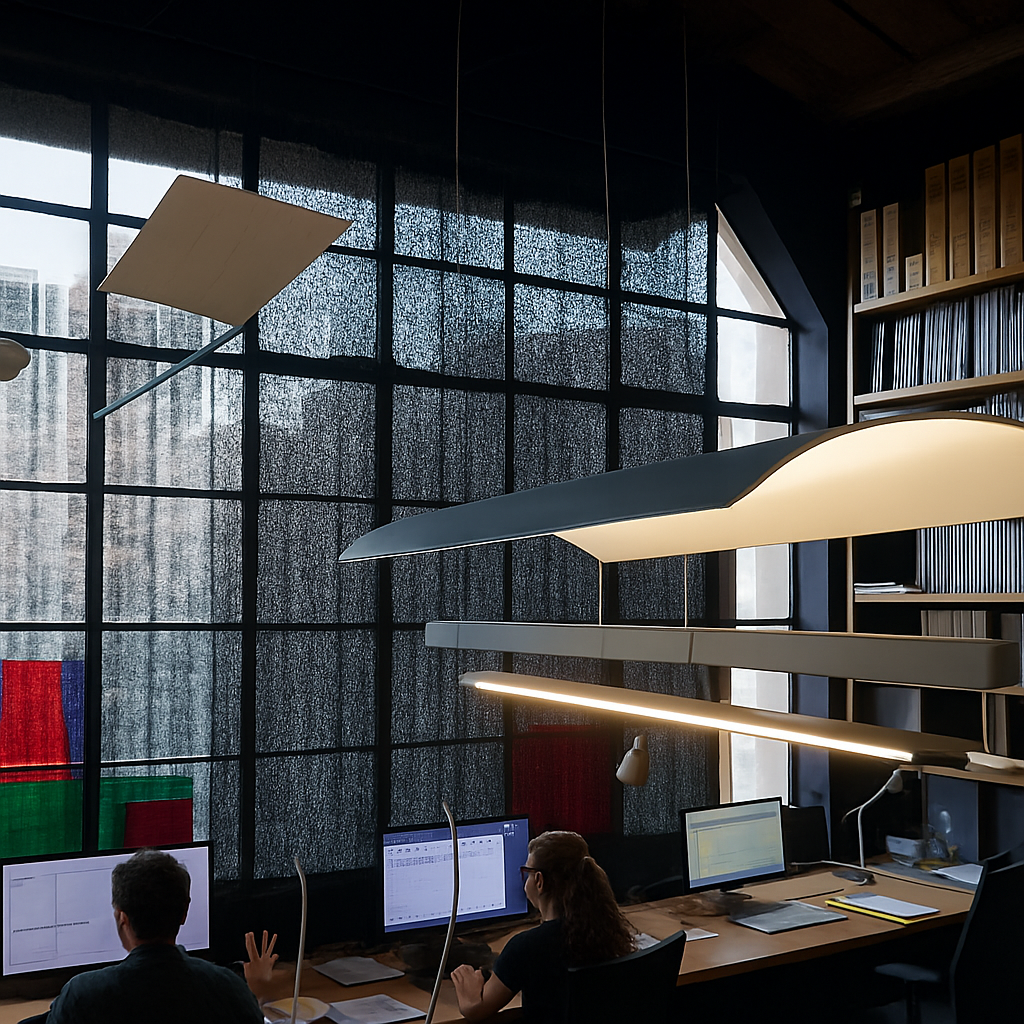 suspension design minimaliste pour un éclairage élégant