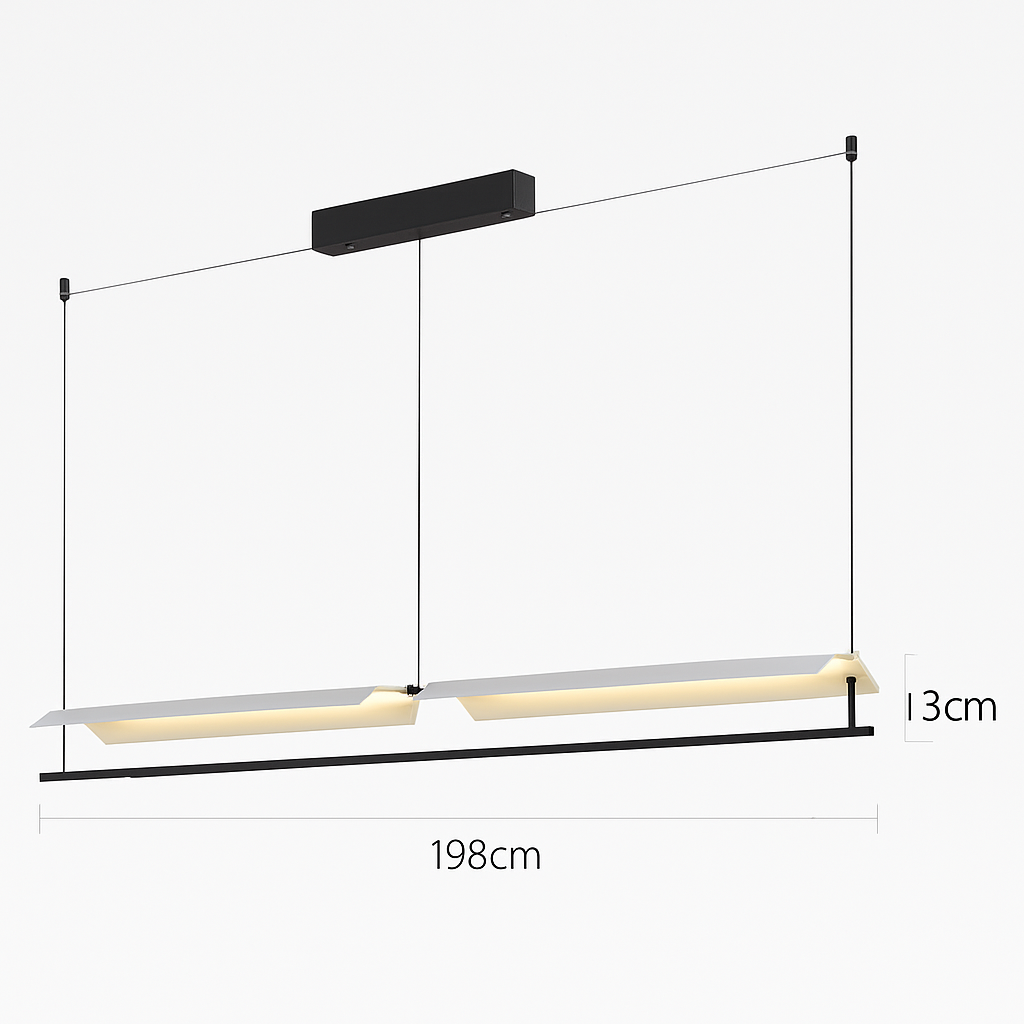 suspension design minimaliste pour un éclairage élégant