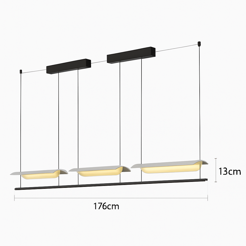 suspension design minimaliste pour un éclairage élégant